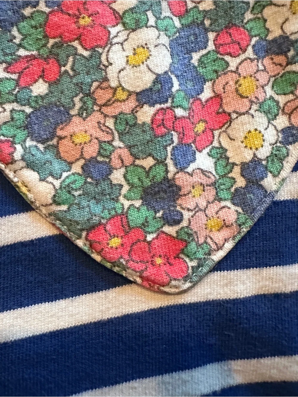 Mini Boden heart pocket striped dress fair faint stains 4/5